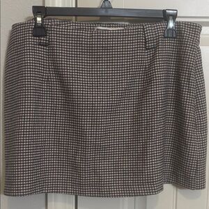 Abercrombie & Fitch Houndstooth Mini Skirt